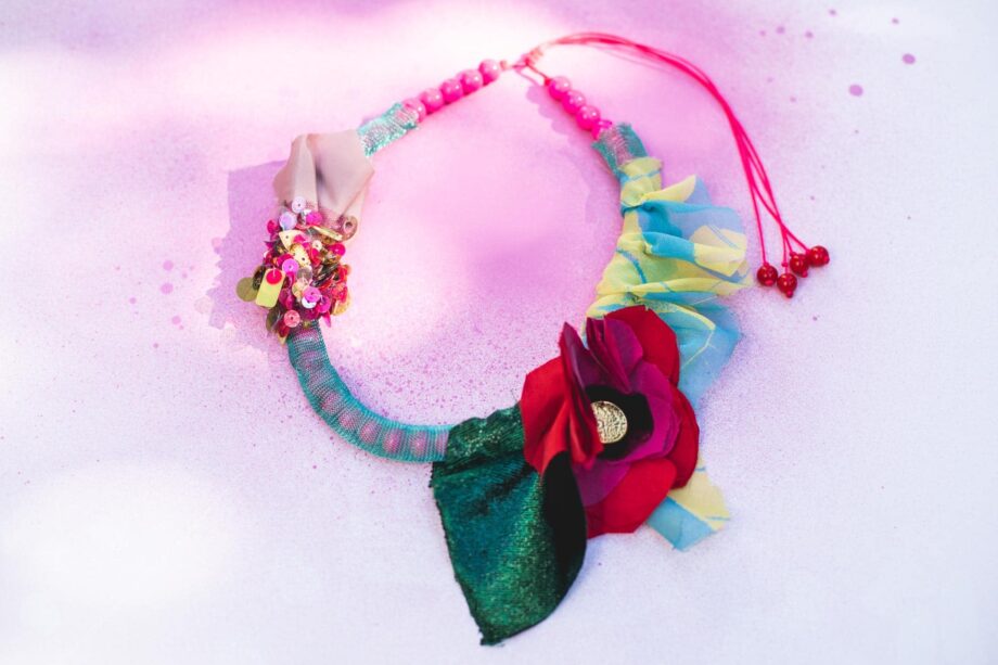Poppy flower necklace_02
