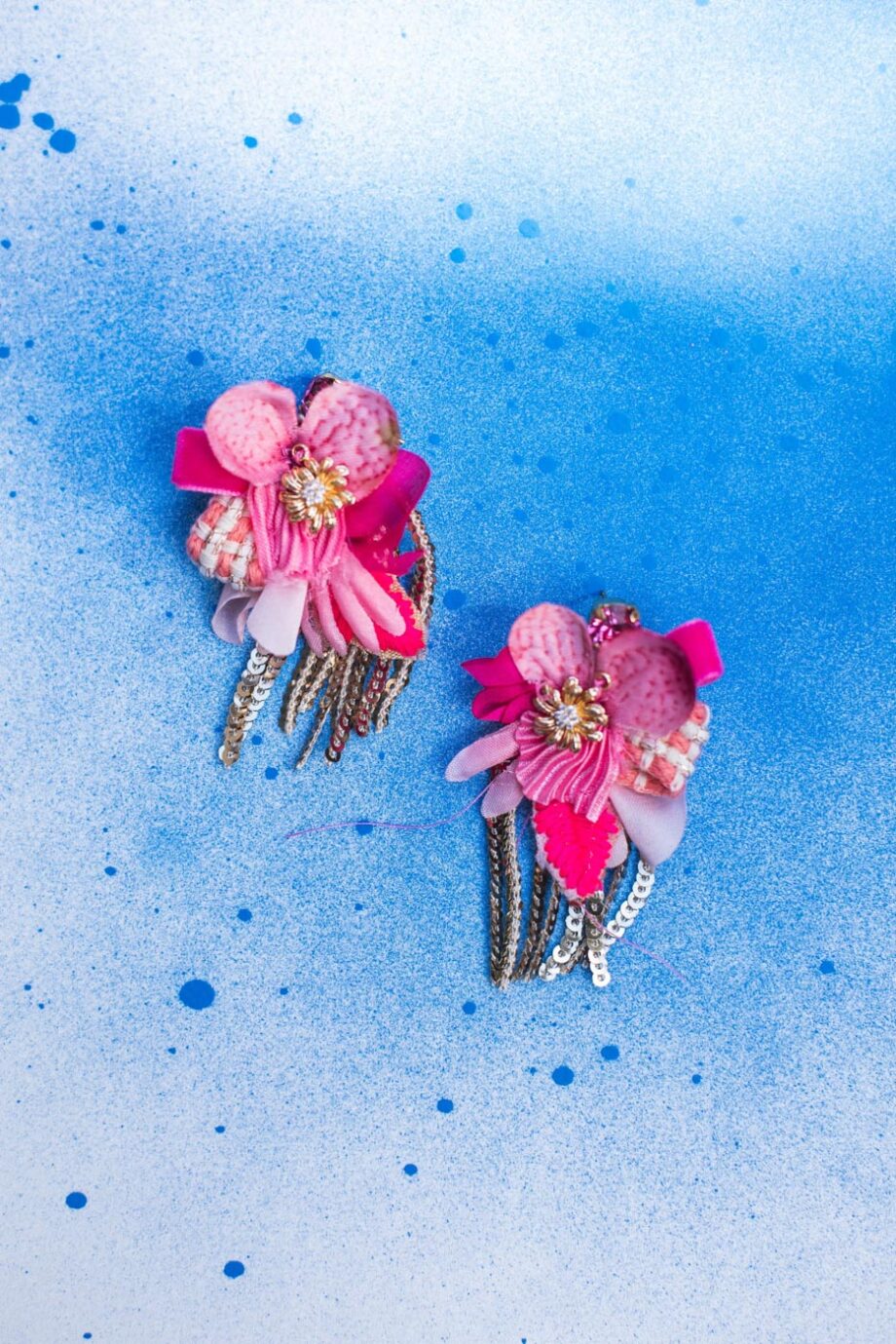 Carnation earrings (pink)_4