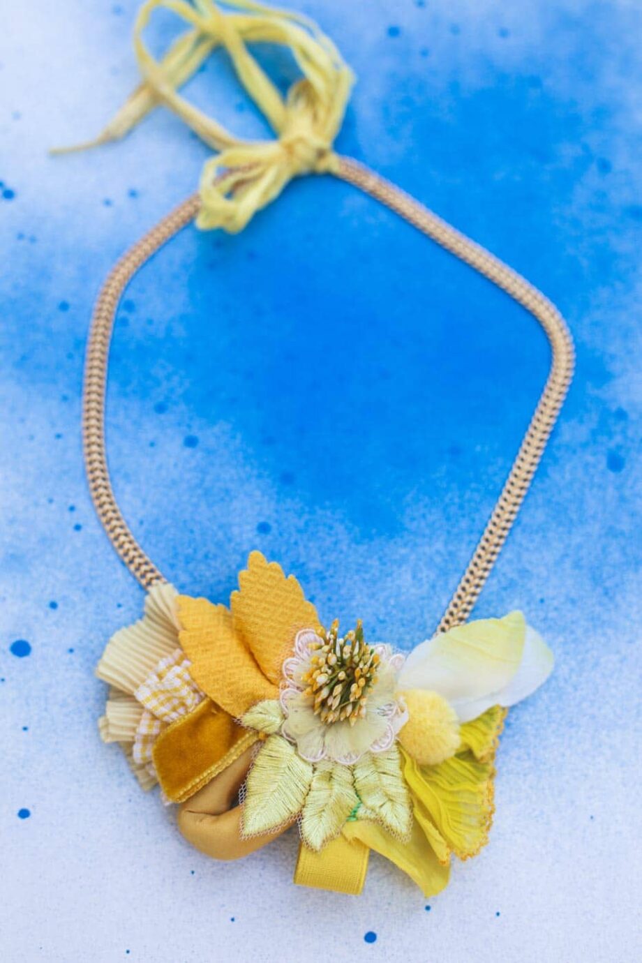 Summer splash necklace ( yellow)_3