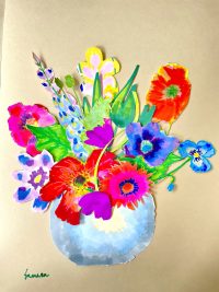 פרינט - Flowers Cutout