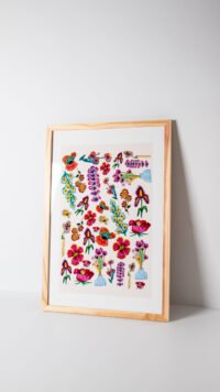 פרינט - Flowers collage