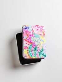 קופסת פח קטנה - Pink birds