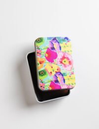 קופסת פח קטנה - Romantic flowers