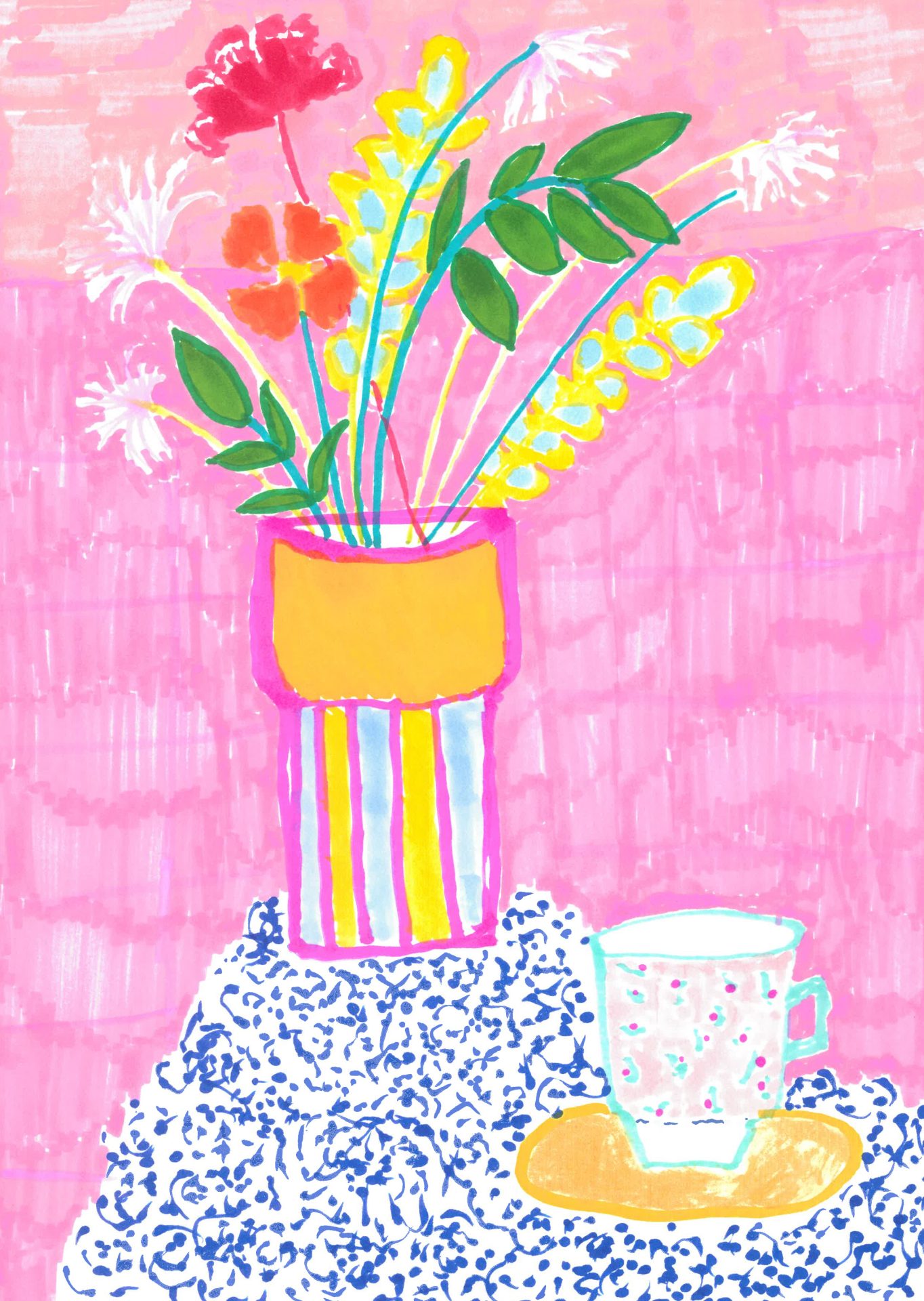 פרינט- Morning in pink