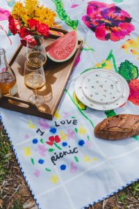 ⁦Big Blue Picnic tablecloth⁩ – תמונה ⁦5⁩