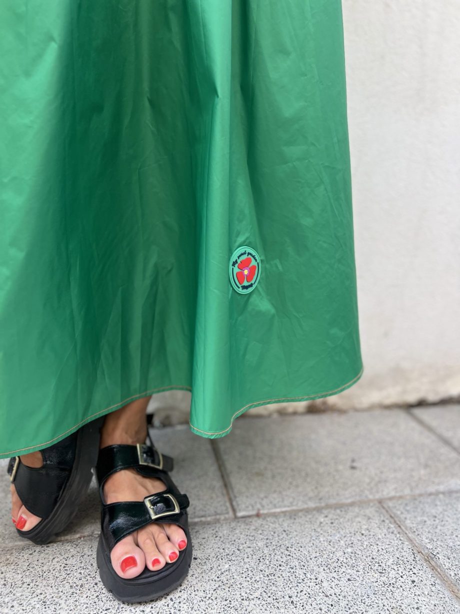 ⁦חצאית ניילון ירוקה⁩ – תמונה ⁦4⁩