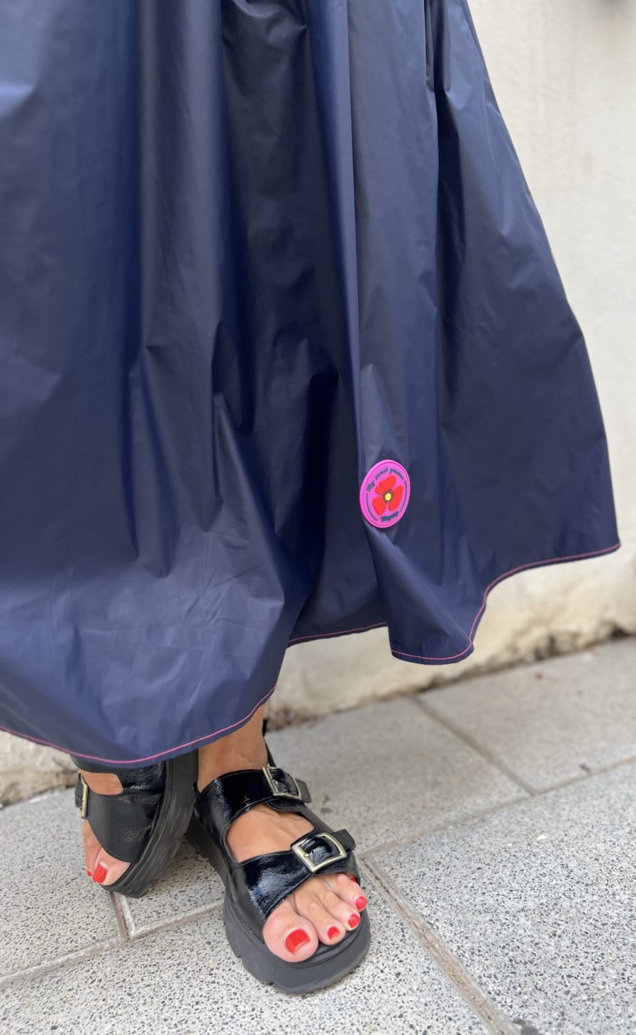 ⁦חצאית ניילון כחולה⁩ – תמונה ⁦6⁩