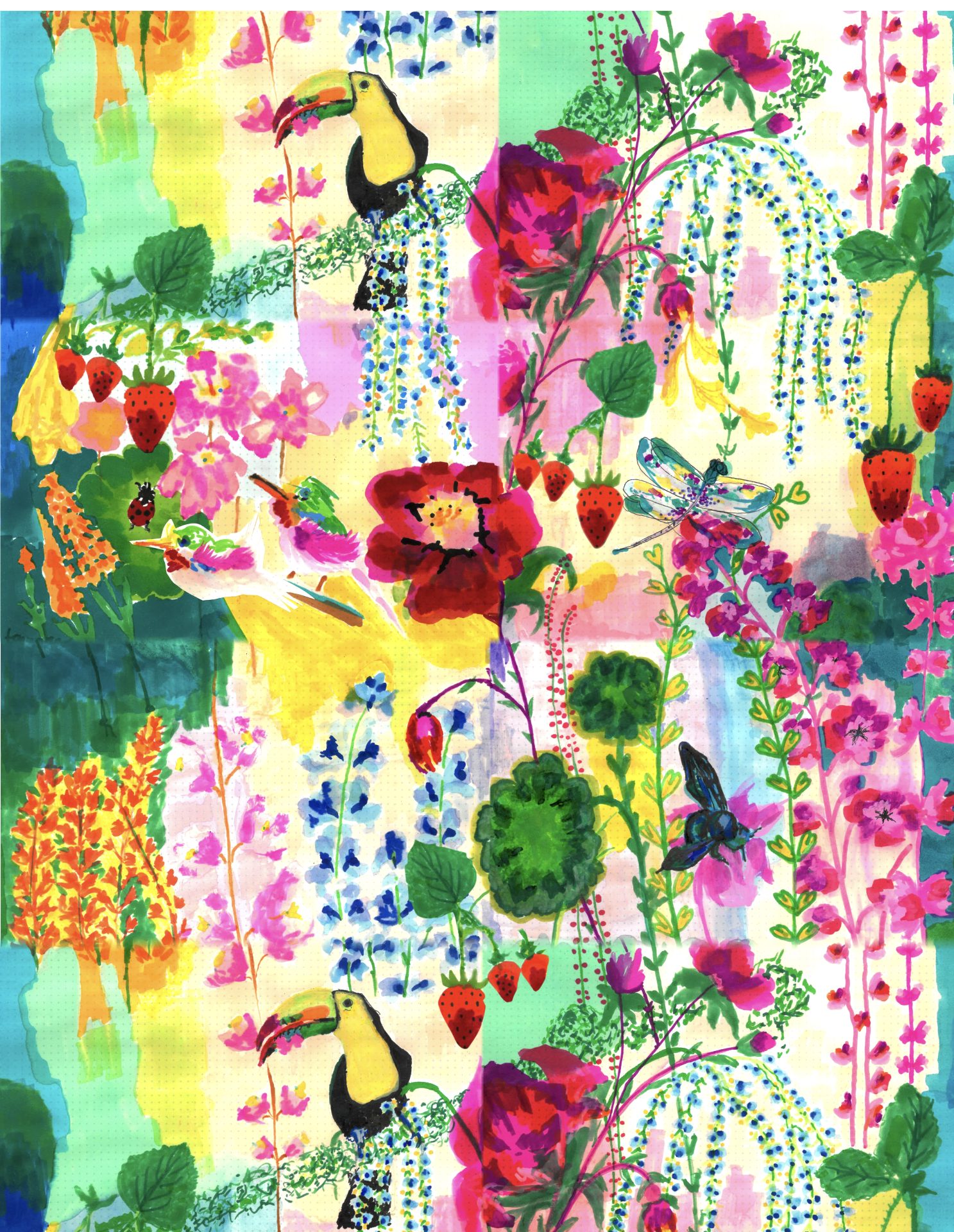 My secret garden tablecloth