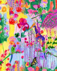 Giraffe and friends table cloth